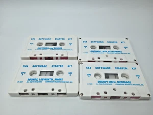 Commodore Software Starter Kit Cassette - Lot of 4 Cassettes - Picture 1 of 1