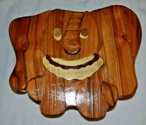 Dumbo Elephant Scroll Saw Wood Decor - Picture 1 of 5