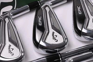 Callaway Epic Forged Irons / 4-PW+GW / Stiff Flex Elevate Tour Shafts - Picture 1 of 7