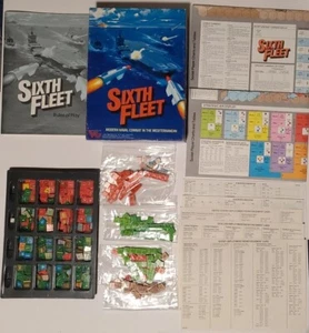 Sixth Fleet: Modern Naval Combat Mediterranean 1985 Victory Games Board Game - Picture 1 of 24