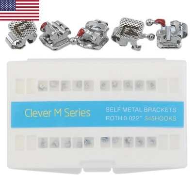 Dental Orthodontic Interactive Self Ligating Brackets Metal Roth 022 Empower AO - Image 1 of 4