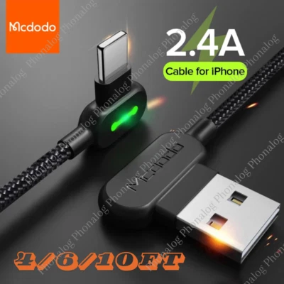Cable de carga USB cargador rápido Mcdodo para iPhone 14 13 12 11 Pro Max X 8 7 iPad Foto 1 de 4