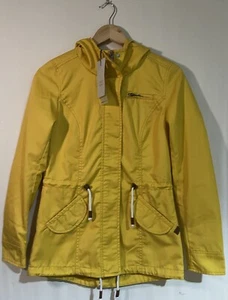 ONLY Blue Denim women’s Yellow Lorca Spring Parka Size XS Brand New With Tags - Picture 1 of 14