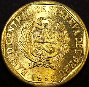 PERU KM304.1 1998 ⭐VINTAGE ⭐B - UNC 5 CENTIMOS COIN - 18MM - Picture 1 of 4
