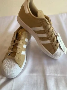 SNEAKERS ADIDAS SUPERSTAR TAGLIA US 4 PREMIUM NUBUCK TOMAIA H00164 UNISEX MOCCA - Foto 1 di 9