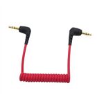 3.5Mm Cable Coiled Microphone Cable Microphone To Camera Trs To Trs Cable