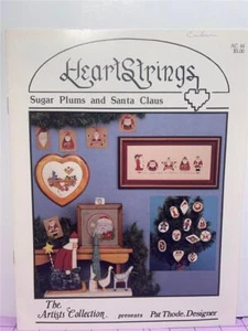 HEARTSTRINGS Counted Cross Stitch Chart - SUGAR PLUMS AND SANTA CLAUS AC-44 - Picture 1 of 2