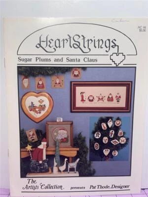 HEARTSTRINGS Counted Cross Stitch Chart - SUGAR PLUMS AND SANTA CLAUS AC-44 - Image 1 of 2