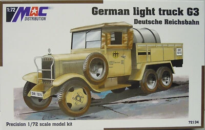Tedesco più Leggero Autocarro G 3a, Reichsbahn, MAC, 1:72, Plastica, Nuovo - Immagine 1 di 2