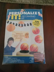 Basketball Personalize It Decorating Kit Birthday Party Decorations New - Picture 1 of 2