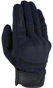 Furygan Jet D30 Leather Textile Short Motorcycle Gloves Urban Navy Blue Black - Picture 1 of 4
