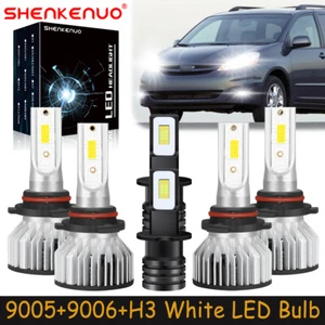 Bombillas de faros LED alto haz bajo + luz antiniebla F7 para Toyota Sienna 2004-2005 - Imagen 1 de 23