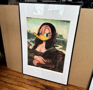 Impresión litográfica Walt Disney Dick Ruhl Mona Duck 25"x18" firmada 1264/1300 - Imagen 1 de 11