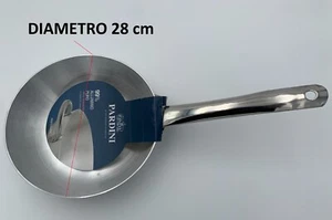 PADELLA IN ALLUMINIO MANICO IN ACCIAIO INOX 28cm PROFESSIONALE PARDINI - Foto 1 di 3