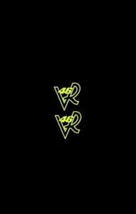 Valentino Rossi VR46 Moto GP fluoreszierendes Vinyl VR Aufkleber Aufkleber x2 V46 Slimlin - Bild 1 von 1