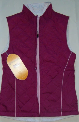 New Womens Sunice Monique Reversible Thermal Vest Size S Cranberry/White - Image 1 of 4