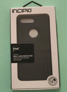 DualPro Dual Layer Case Cover for Google Pixel 5” Black by INCIPIO NEW in BOX - Picture 1 of 2