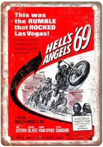 Hells Angels 69 Vintage Movie Poster Old Retro Look Metal Sign MP1871 - Picture 1 of 2