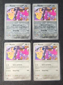 4x Mawile 112/162 (2 holo inverso) Carta Pokémon SV Fuerzas Temporales Común Casi Nuevo - Imagen 1 de 1
