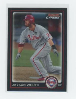 2010 Bowman Chrome Refractor #17 Jayson Werth - Image 1 of 2