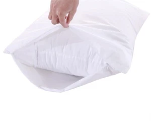 Pack 2 of Waterproof Pillow Protector Zippered 3M Stain Release Pillow Cover - Picture 1 of 2