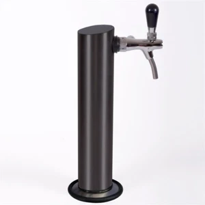 Columna de chancado con grifo compensador y pie para refrigerador BK160 Exquist negro - Imagen 1 de 7