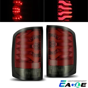 Luces traseras LED rojas humo para GMC Sierra 1500/2500HD/3500HD serie Pro 14-18 - Imagen 1 de 1