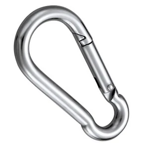 OCTOPUS 21-Stainless Steel Carbine Spring Snap Link Hook, Keychain 60,70,80 mm - Picture 1 of 1