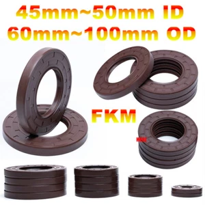 FKM Oil Seals Fluorine Rubber O Ring Metric Size Rotary Shaft Sealing 45~50mm ID - Picture 1 of 16