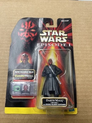 Star Wars Episode I Darth Maul Action Figure 3.75 CommTech Hasbro - Image 1 of 2