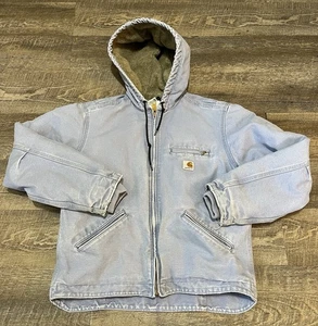 Carhartt Damen Country Blue Jacke Sherpa gefüttert WJ141 CUB Größe M - Bild 1 von 13
