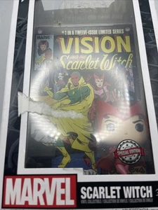 Funko Pop! Comic Covers Marvel Scarlet Witch Figurine *Damaged Box - Picture 1 of 6
