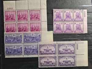 US Stamp Sc 835-38, 1938 Year Set, Plate Blk of 4, MLH F/VF CV$16.75 (510A87) - Picture 1 of 1
