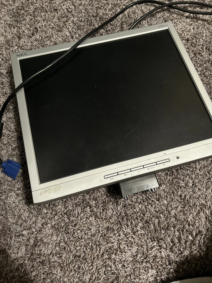 NEC LCD1712 17" monitor with Cord In Pictures Free Shipping - Image 1 of 4