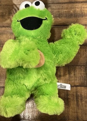 Toy Factory Lime Green Cookie Monster Plush Stuffed Animal 10” Sesame Street - Image 1 of 3