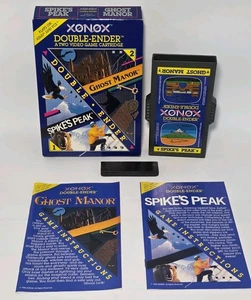 Ghost Manor & Spike's Peak 1983 Atari 2600 Double Ender XONOX CIB ECCELLENTE - Foto 1 di 24