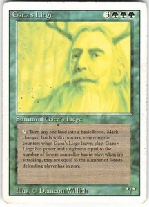 Gaea's Liege R Revised Edition 3ED  MTG HP - Picture 1 of 2