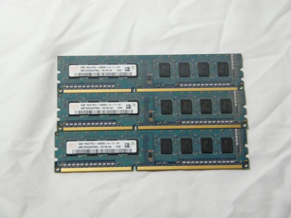 3 pieces of 2gb ddr3 memory (6 gb total) - Image 1 of 2