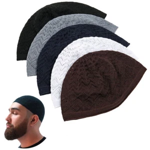 Islamic Kufis Prayer Cap Kufi Kufis Mens Muslim Hat Islam India Caps Beanie Cap - Picture 1 of 20