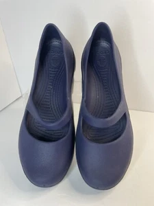 Scarpe basse Crocs Duet Sport Mary Jane da donna taglia 10 blu grigio slip on - Foto 1 di 8