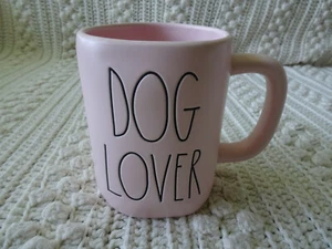 Taza de té café rosa Rae Dunn DOG LOVER NUEVA - Imagen 1 de 2