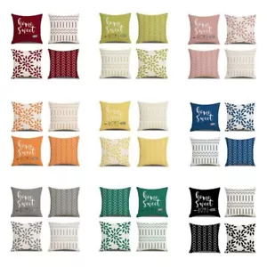 4PCS/Set 45cm Square Throw Pillow Covers Pillow Cushion Cases Living Room Decor - Picture 1 of 22