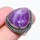 Sage Amethyst Gemstone 925 Sterling Silver Jewelry Ring Size 9 L602