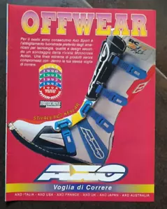 WERBUNG WERBUNG AXO OFFWEAR LAUFWUNSCH STIEFEL RC2 KEVLAR - Bild 1 von 1