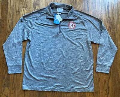 NWT Champion Alabama Crimson Tide Performance Pullover Mens Large 1/4 Zip Gray - Image 1 of 4