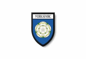 Patch printed shield embroidery border badge souvenir flag city county yorkshire - Bild 1 von 1