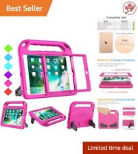 Kids Protective Case for iPad 9.7 - Screen Protector - Multi-Angle Stand - Rose