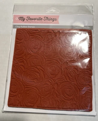 Sello de goma adhesivo My Favorite Things "Roses All Over" fondo BG-44 nuevo Foto 1 de 3
