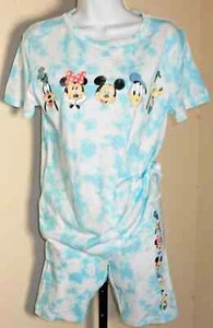 Disney Mickey & Friends Biker T-Shirt Short Set Größe S Neu mit Etikett - Bild 1 von 5