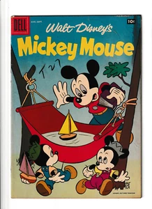 Cómic Dell 1957 vintage n.º 55 Walt Disney's Mickey Mouse - Imagen 1 de 3
